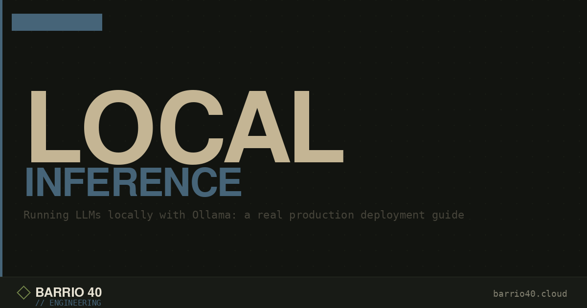 Running Local LLMs With Ollama: A Production Guide