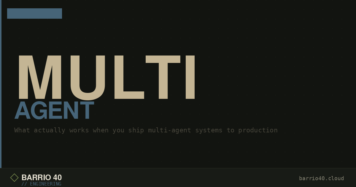 Multi-Agent Systems in Production: What Actually Works