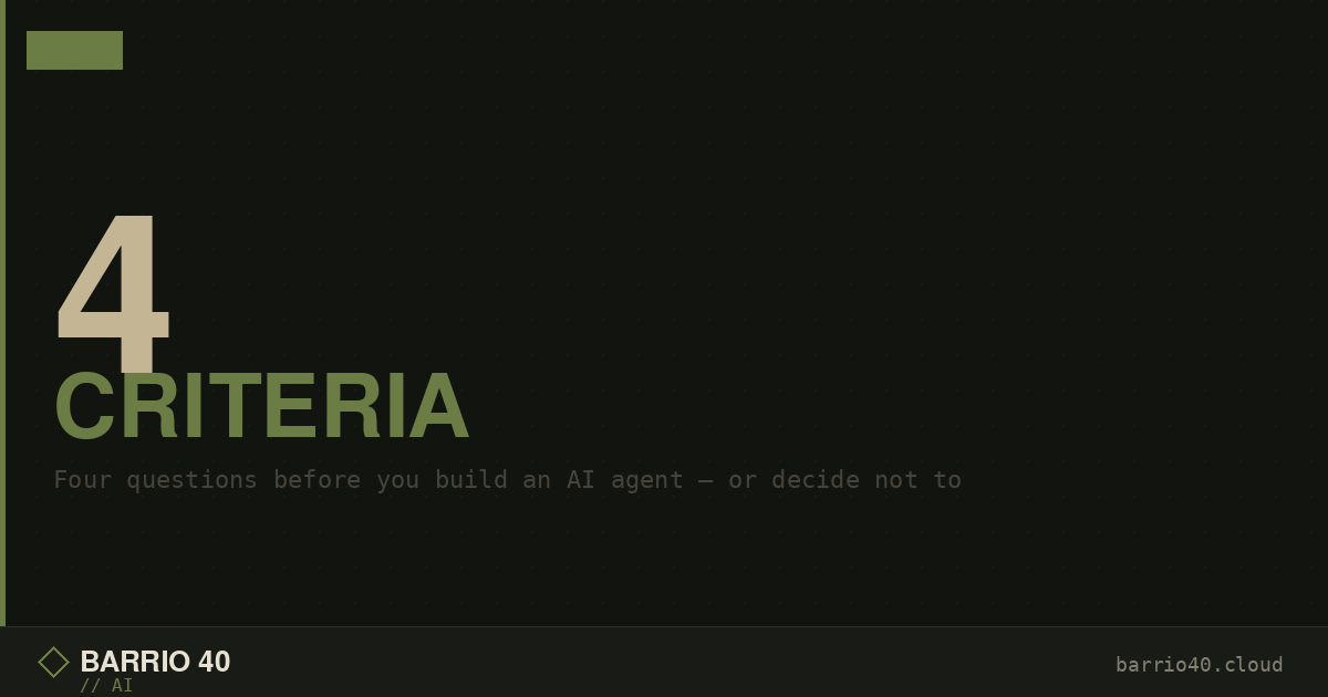 When to Use AI Agents (and When Not To)